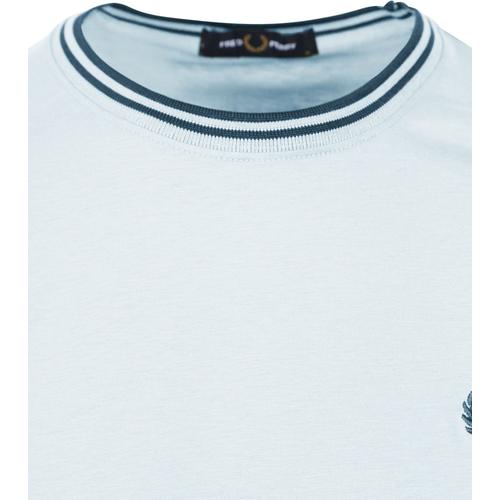 Fred Perry T-Shirt M1588 Clair V08 Bleu Clair Bleu Taille Xl