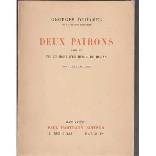 Deux Patrons, Suivi De Vie Et Mort D'un Héros De Roman