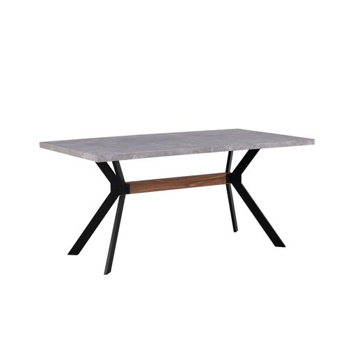Table De Repas Benson Effet Béton Gris Clair