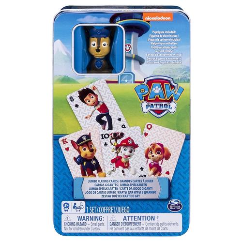 Paw Patrol Jumbo Jeux De Cartes + Figurine Chase