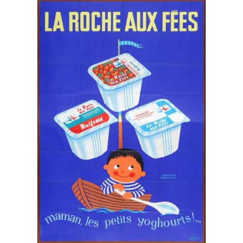 Affiche Yoghourts La Roche Aux Fées