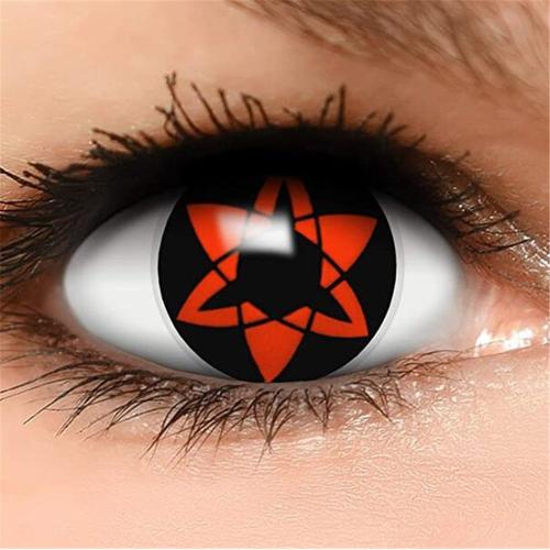 paire de lentilles sasuke sharingan classique 1 an