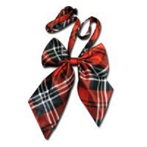 Lavallière Noeud Papillon Cravate  Carreau Rayé Rose Noir Clip Réglable