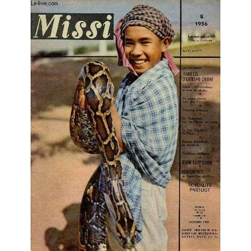 Missi N°29 Nouvelle Série Octobre 1956 - Variétés D Extrême Orient - Jpaon Images De Magazines De Jeunes Au Japon - Absurdités Antinatalistes - Chine Jogn Wu Et Les Psaumes - Viet Nam Princese D Annam(...)