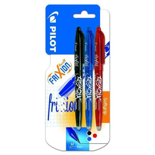 Pilot - Frixion Ball Moyen - Encre Noire - Bleue - Rouge - X3