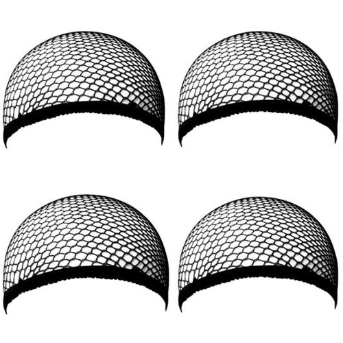 Envoie De France Bonnet Filet Unisexe Mixte Lot De 4 Pièces Filet Cheveux Perruque Pour Femmes Et Hommes, Noir Ou Beige