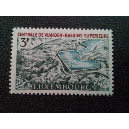 Timbre Luxembourg Yt 645 Travaux Hydroélectriques De Vianden 1964 ( 090904 )