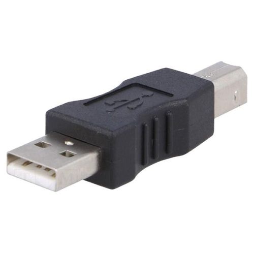 Adaptateur- USB 2.0 - USB A prise male - USB B prise male - noir