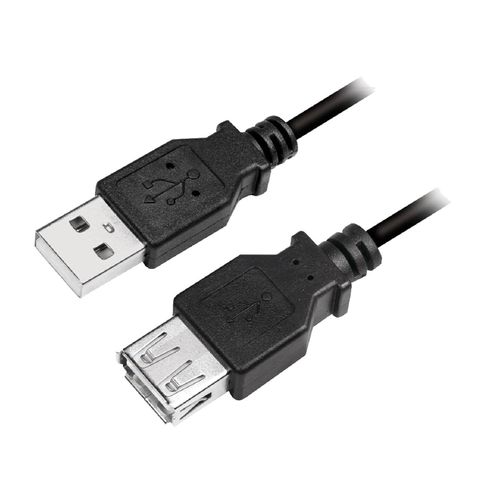 Cable USB 2.0 USB A femelle USB A male 5m - Noir