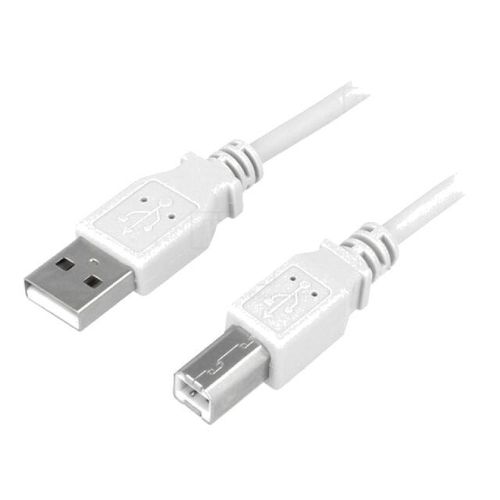 Cable USB 2.0 USB A male USB B prise male 5m - Gris