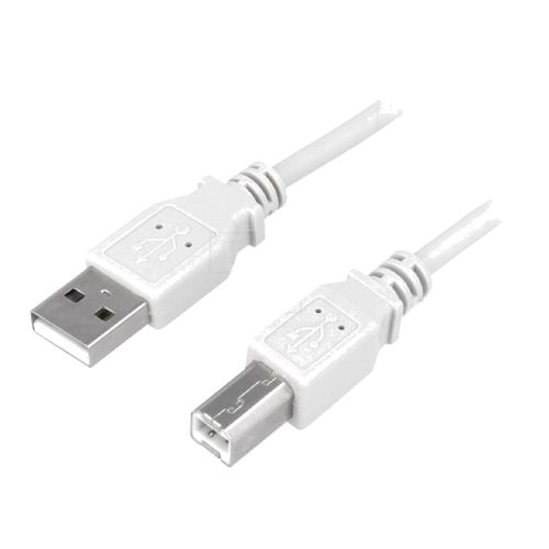 Cable USB 2.0 USB A male USB B prise male 1.8m - Gris