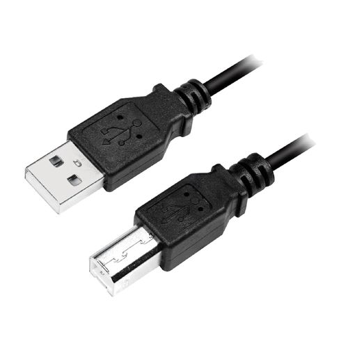 Cable USB 2.0 USB A male USB B prise male 5m - Noir