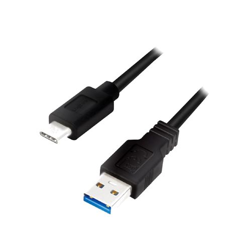 Cable USB 3.0 USB A male USB C male 3m - Noir