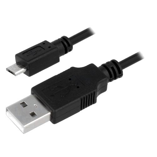 Cable USB A male USB B micro prise male 0.6m - Noir