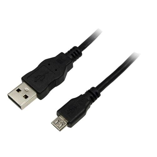 Cable USB A male USB B micro prise male 3m - Noir
