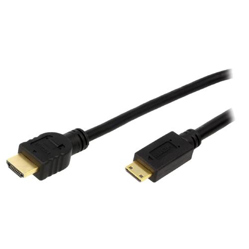 Cable HDMI 1.4 male mini HDMI prise male 1.5m - Noir