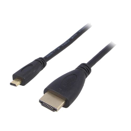 Cable HDMI 1.4 male micro HDMI male 1.5m noir