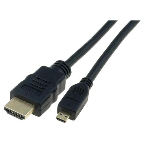 Cable HDMI 1.4 prise male micro HDMI prise male 1m - Noir