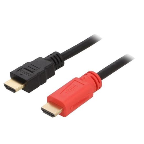 Cable HDMI 1.4 prise male des deux cotes avec amplificateur 20m - Noir