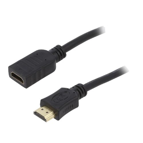 Cable HDMI 2.0femelle HDMI male 3m noir