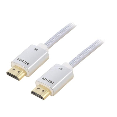 Cable HDMI 2.1 male des deux cotes 1m argent