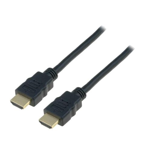 Cable HDMI 2.0 prise male des deux cotes 1m - Noir