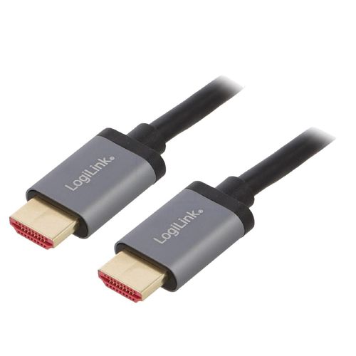 Cable HDMI 2.1 male des deux cotes 8K 4K 3D UHD - 2m - Noir