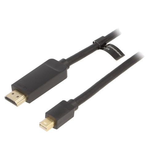 Cable HDMI male mini DisplayPort male 1.5m noir