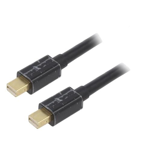 Cable mini DisplayPort 1.2 male des deux cotes 1.8m noir