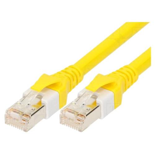 Cable reseau RJ45 male S-FTP Cat 6 jaune - 8m