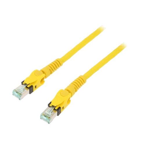 Cable reseau RJ45 male S-FTP Cat 6a jaune - 7.5m