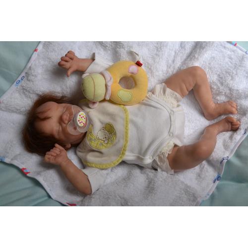 Poupée de Bébé Reborn en Silicone Complet Poupée de Bébé Nouveau-Né  Prématuré