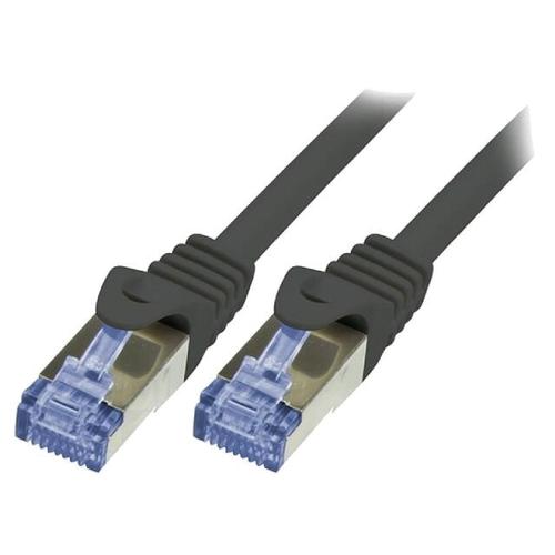 Cable reseau RJ45 male S-FTP Cat 6a noir - 10m