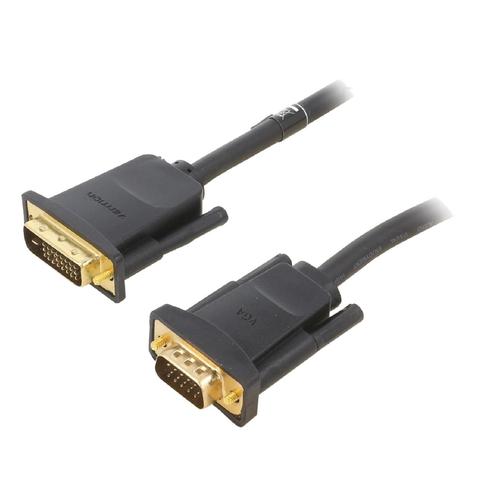 Cable D-Sub HD male DVI-D male 1m noir