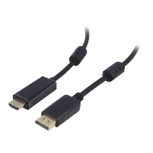 Cable DisplayPort 1.1a male HDMI 2.0 male 1.8m noir