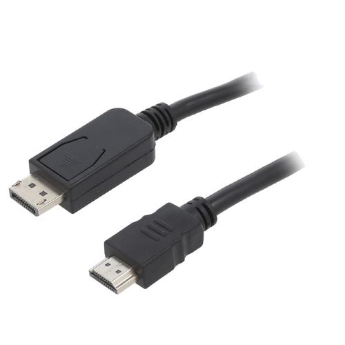 Cable DisplayPort 1.1 male HDMI 2.0 male 10m noir