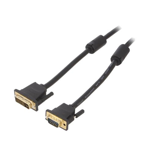 Cable D-Sub HD male DVI-I male 8m noir