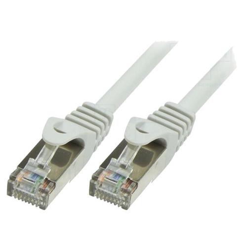 Cable reseau RJ45 male SF-UTP Cat.5e gris- 3m