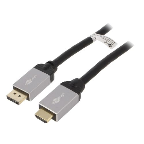 Cable DisplayPort 1.2 male HDMI 2.0 male 5m noir