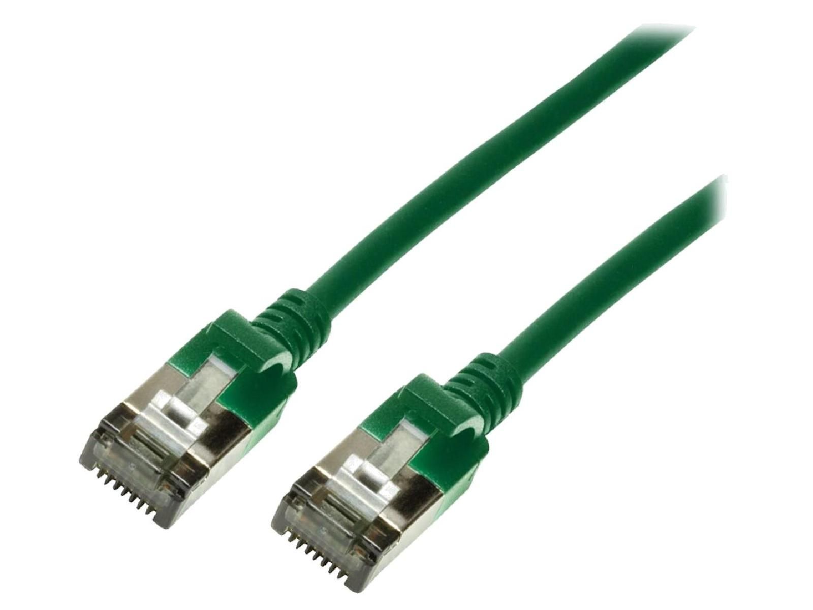 Cable reseau RJ45 male U-FTP Cat.6a vert - 0.3m