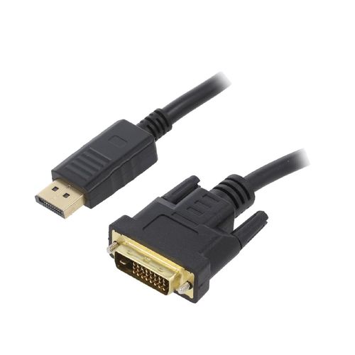 Cable DisplayPort male DVI-D -24+1- male 3m noir