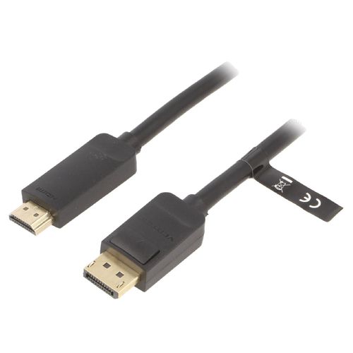 Cable DisplayPort male HDMI male 1.5m noir