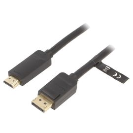 Cable DisplayPort male HDMI male 1.5m noir
