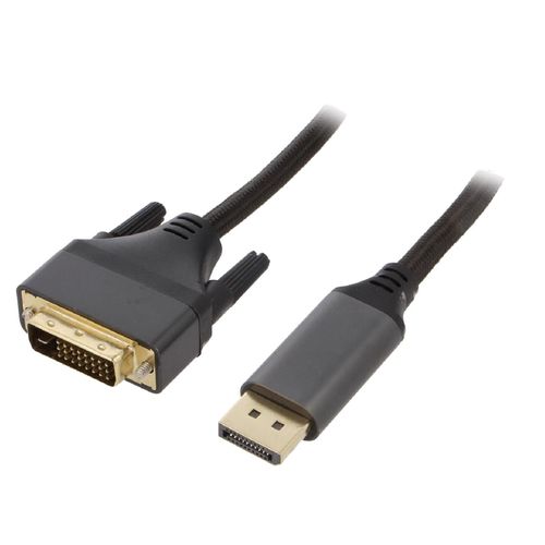 Cable DisplayPort male DVI-D male 1.8m noir
