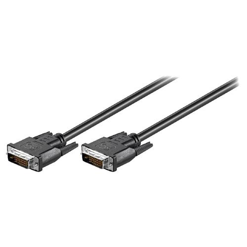 Cable DVI-D male des deux cotes 1.8m noir