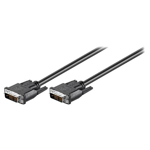 Cable DVI-D male des deux cotes 2m noir