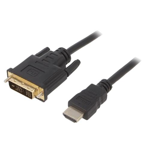 Cable DVI-D male HDMI male 4.5m noir