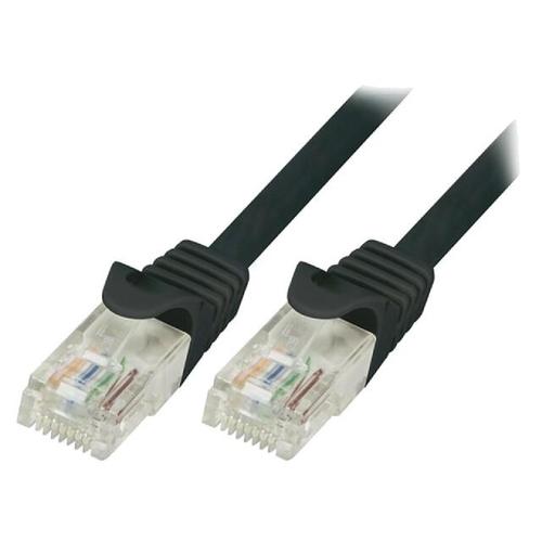 Cable reseau RJ45 male U-UTP Cat.5e noir- 3m