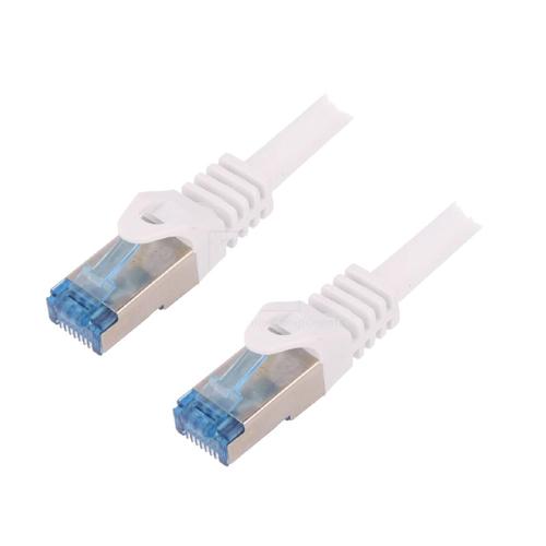 Cordon de raccordement S-FTP Cat.6a blanc - 1.5m