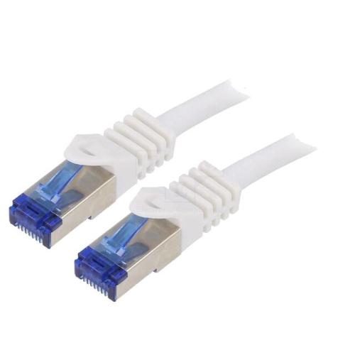 Cordon de raccordement S-FTP Cat.6a blanc - 5m